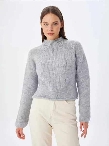 MixRay Svetr Pullover' šedá