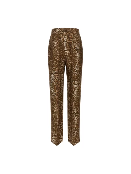 Spodnie Max Mara Studio brązowe