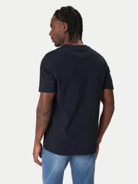 Tommy Hilfiger Tričko Brand Love Tmavomodrá biela