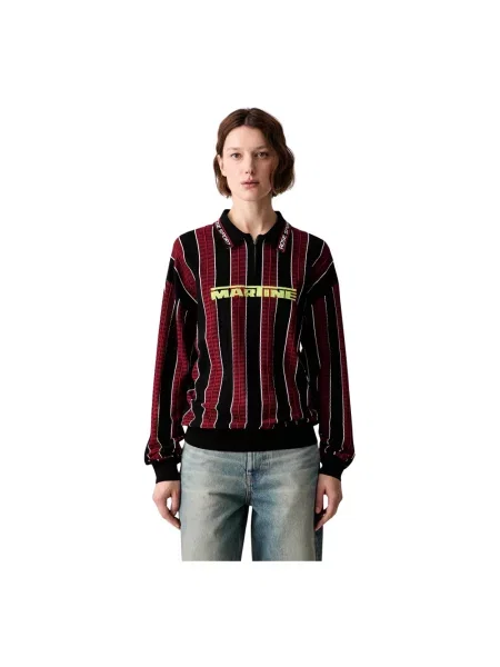 Koszulka polo Martine Rose z logo różowa