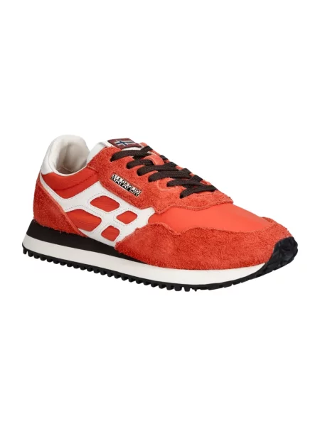 Sneakersy Napapijri skórzane czerwone