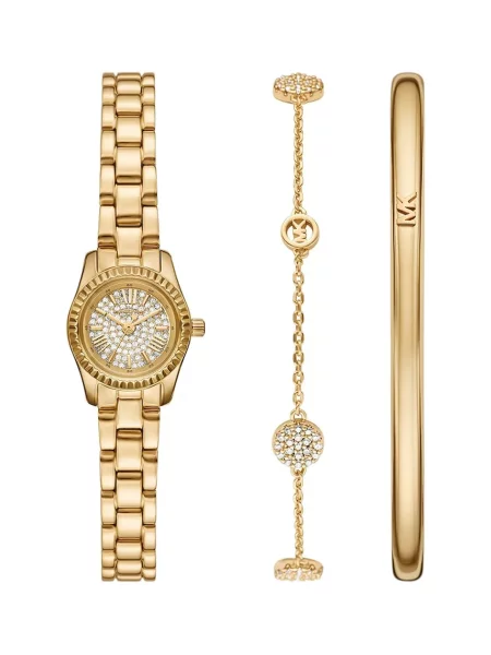 Michael Kors ceas și bratari auriu