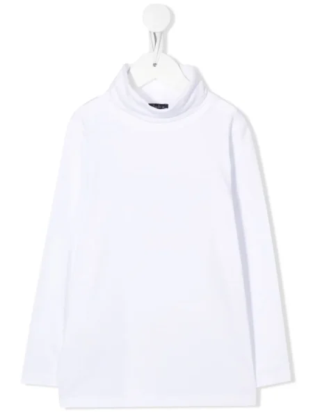 Sweter z golfem dziecięcy Il Gufo biały