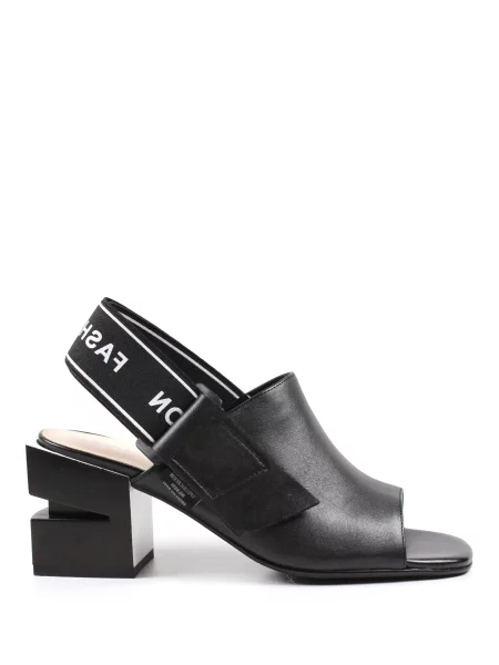 Кожаные босоножки It-girl черные