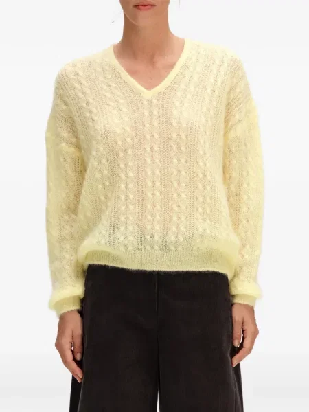Pulover Bimba Y Lola de mohair galben
