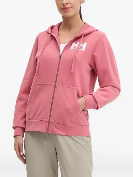 Hanorac cu glugă Helly Hansen cu autograf roz