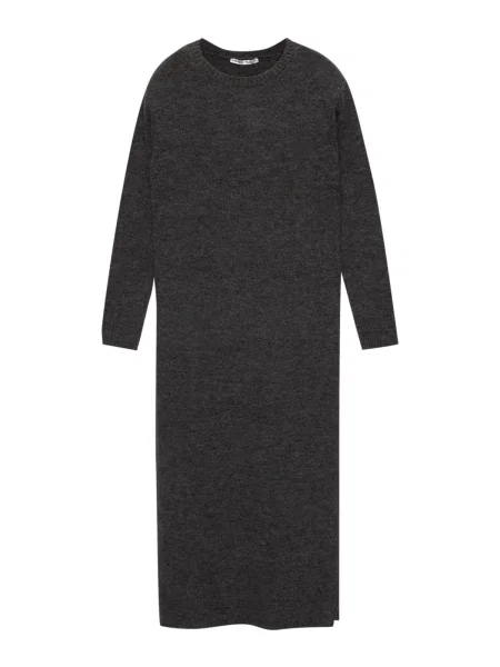 Pull&Bear Rochie tricotat închis gri