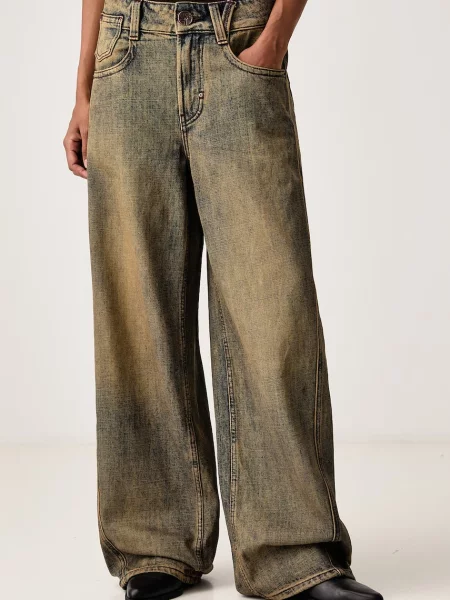 Miss Sixty blugi wide leg pentru femei albastru