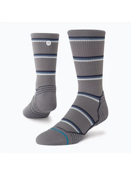 Шкарпетки Stance Multistripe Run Ribbed Crew dark/grey сірі