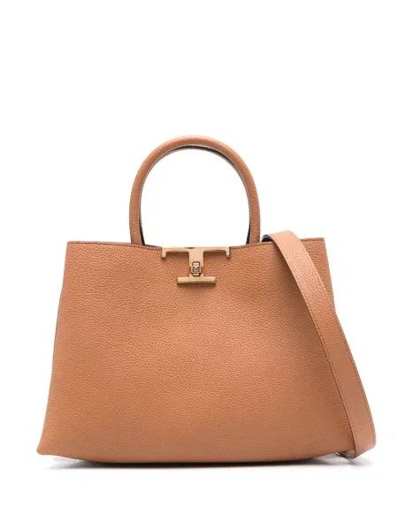 Geanta de piele Tod's din piele maro