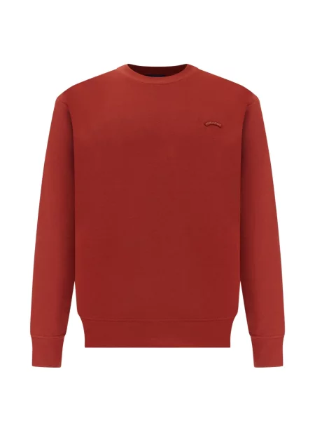 Hanorac crewneck Paul & Shark cu decolteu rotund roșu