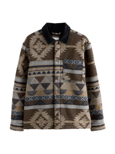 Next Geacă de primăvară-toamnă închis / bleumarin / albastru pastel / maro închis bej