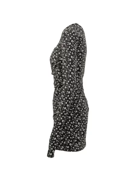 Rochie mini Dolce & Gabbana cu model floral cu imagine negru
