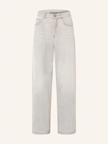 Palm Angels Džíny Loose Fit light grey šedé