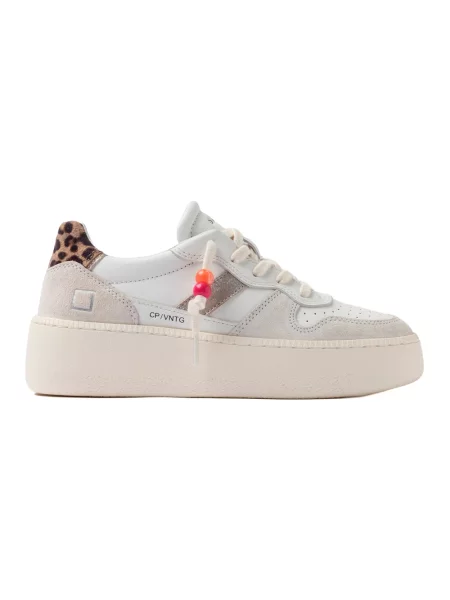 Sneakersy D.a.t.e. na platformie białe