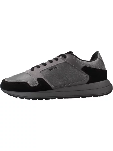 Sneakersy Boss skórzane szare