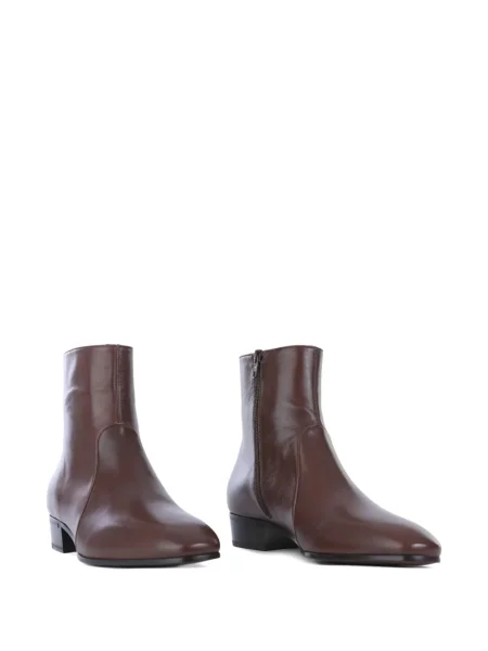 Botine Valentino Garavani din piele maro