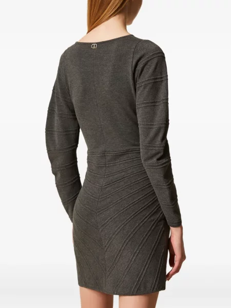 Rochie Twinset tricotate de costum gri