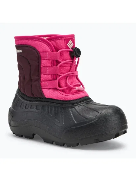 Детски ботуши за сняг Columbia Youth Powderbug Snowlite pink ice/moonvista розово