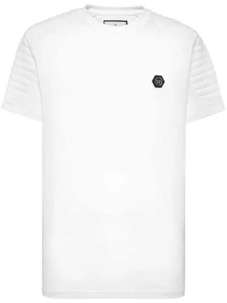 Tricou Philipp Plein cu autograf alb
