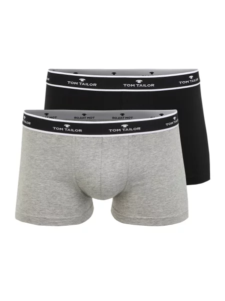 TOM TAILOR Boksarice siva črna