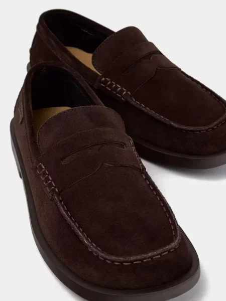 Шкіряні Мокасини Camper DON темно-коричневий коричневі