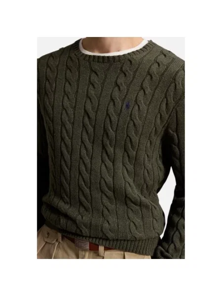 Dzianinowy sweter Ralph Lauren zielony
