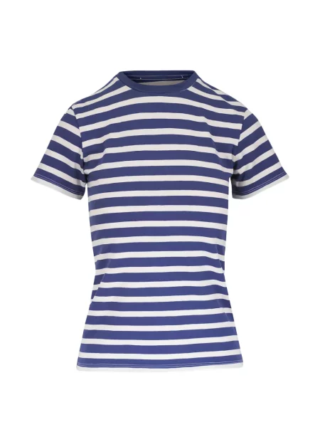 Tricou Nili Lotan de lână cu dungi albastru