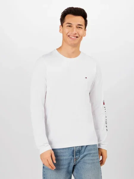 TOMMY HILFIGER Tricou / bleumarin / roșu alb