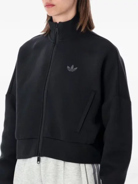 Pantaloni Adidas alergare cu broderie chunky verde