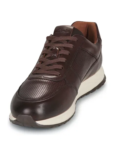 Pantofi Clarks cu legături maro