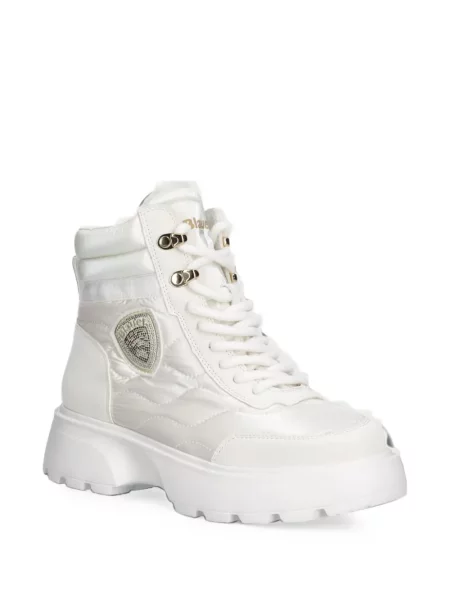 Matlasat botine Blauer alb