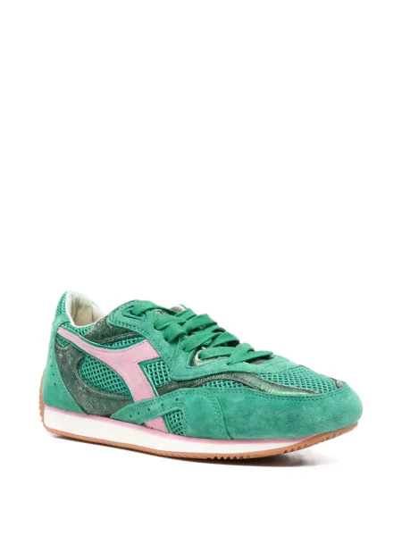 Sneakerși Diadora din piele verde