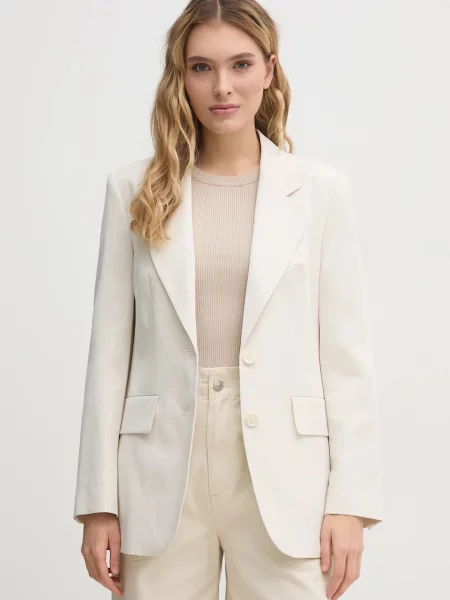 Joop! blazer din amestec de in un singur rand de neted bej