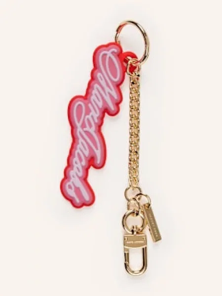 Marc Jacobs Přívěsek Na Tašku červená/ růžová/ zlatá červený