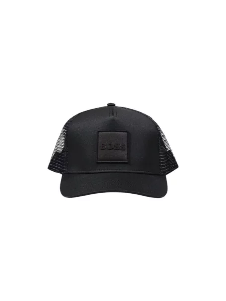 Czapka z daszkiem i naszywką z logo model ‘Elliot’ Boss Orange czarna