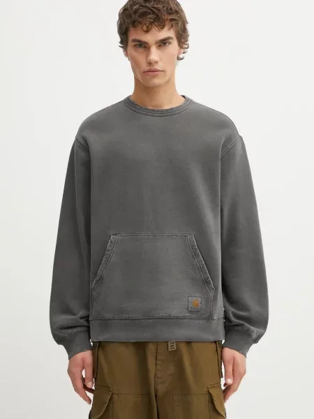 Μπλούζα Carhartt WIP Torion Sweat γκρι με κουκούλα μαύρο