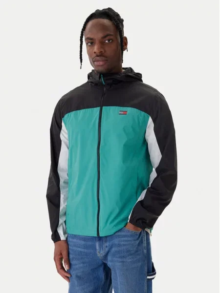 Tommy Jeans Prehodna jakna zelena