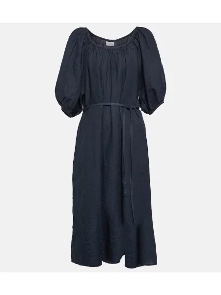 Zamatové oblekové midi šaty Velvet po kolená modrá