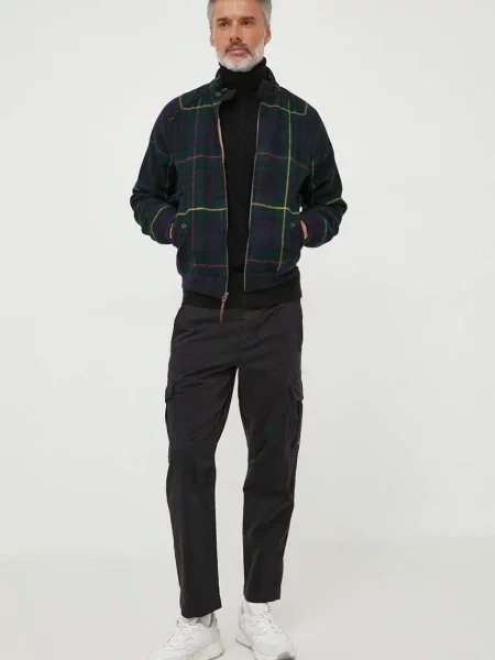 Polo Ralph Lauren sweter wełniany lekkie z golferm czarny