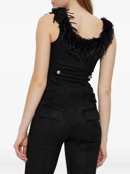 Top Misbhv cu pene negru
