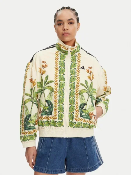 Adidas Geacă bomber FARM Bej alb
