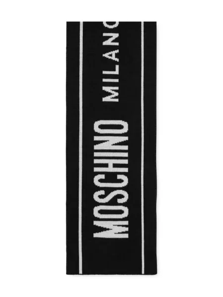 Fular Moschino de lână negru