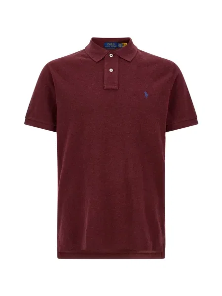 Tricou polo Polo Ralph Lauren cu autograf roșu