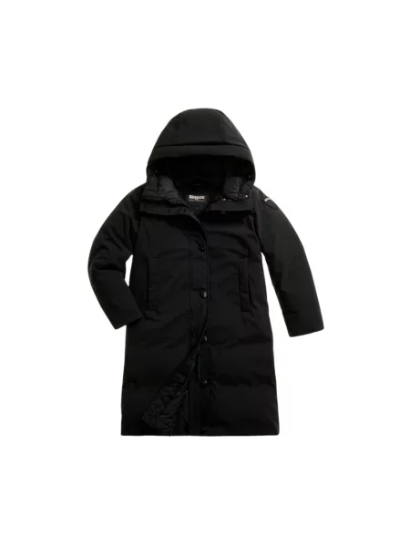 Parka Blauer z wzorem argyle czarna