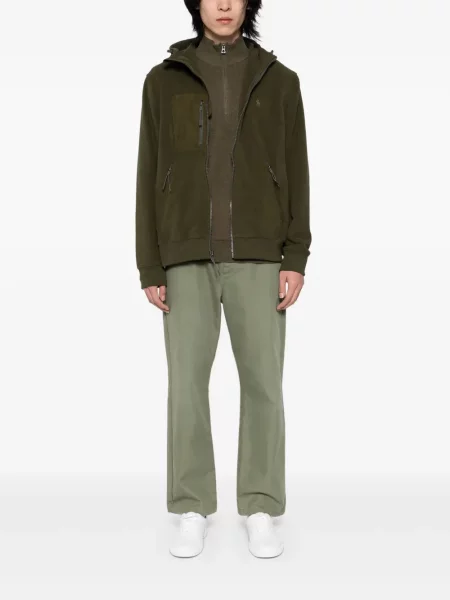 Флийс поло тениска Polo Ralph Lauren бродирана зелено