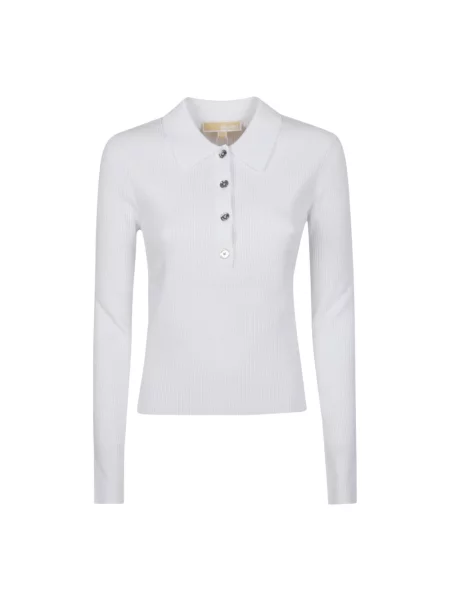 Golf Michael Kors z długim rękawem biały