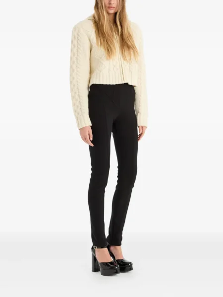 Cardigan Rotate Birger Christensen tricotate cu glugă alb