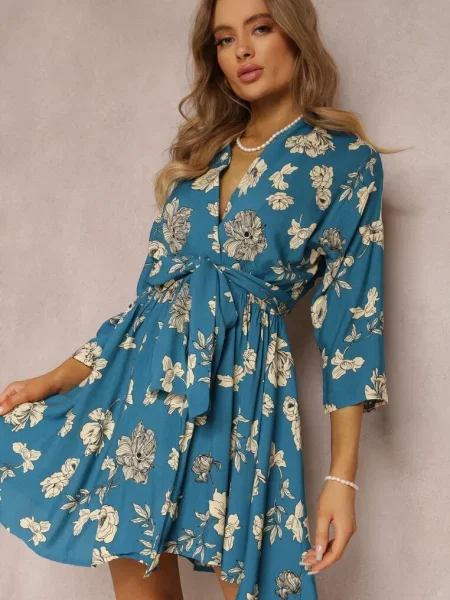 Sukienka Thaleira niebieska