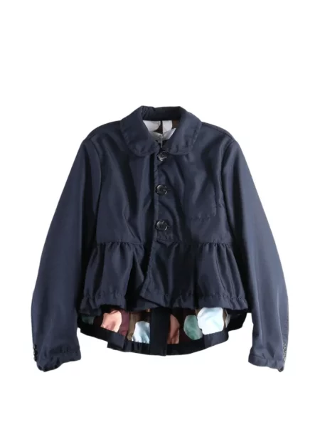 Geacă Comme Des Garçons Tao cu volane albastru